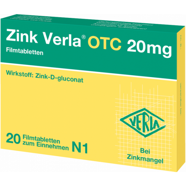 Zink Verla® OTC 20 mg