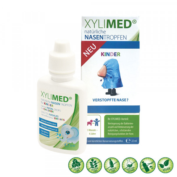 MIRADENT Xylimed Kid's natürliche Nasentropfen