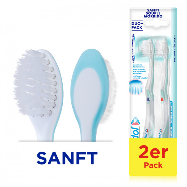 meridol Zahnbürste Zahnfleischschutz, weich, 2er Pack