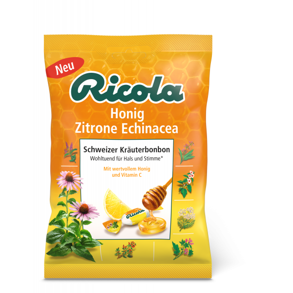 RICOLA m.Z.Beutel Echinacea Honig Zitrone Bonbons