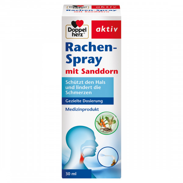 DOPPELHERZ Rachen-Spray mit Sanddorn