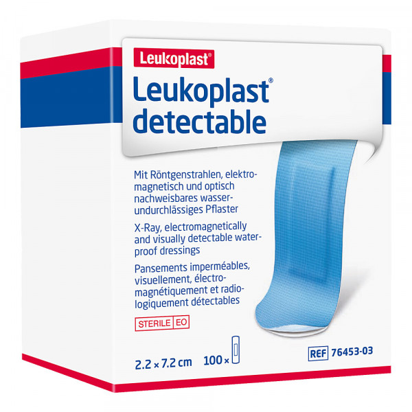 LEUKOPLAST detectable Pfl.steril 2,2x7,2 cm blau