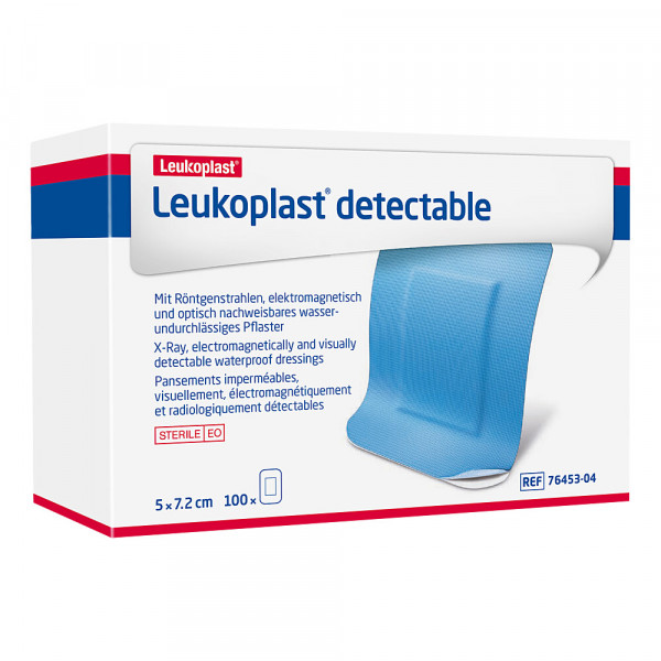 LEUKOPLAST detectable Pfl.steril 5x7,2 cm blau