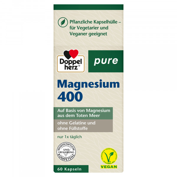 DOPPELHERZ Magnesium 400 pure Kapseln