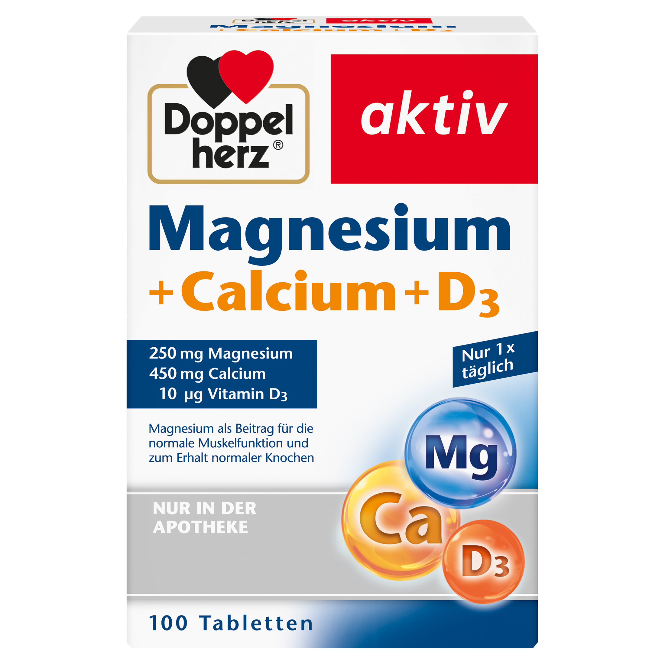 DOPPELHERZ Magnesium+Calcium+D3 Tabletten DOPPELHERZ Magnesium+Calcium+D3 Tabletten