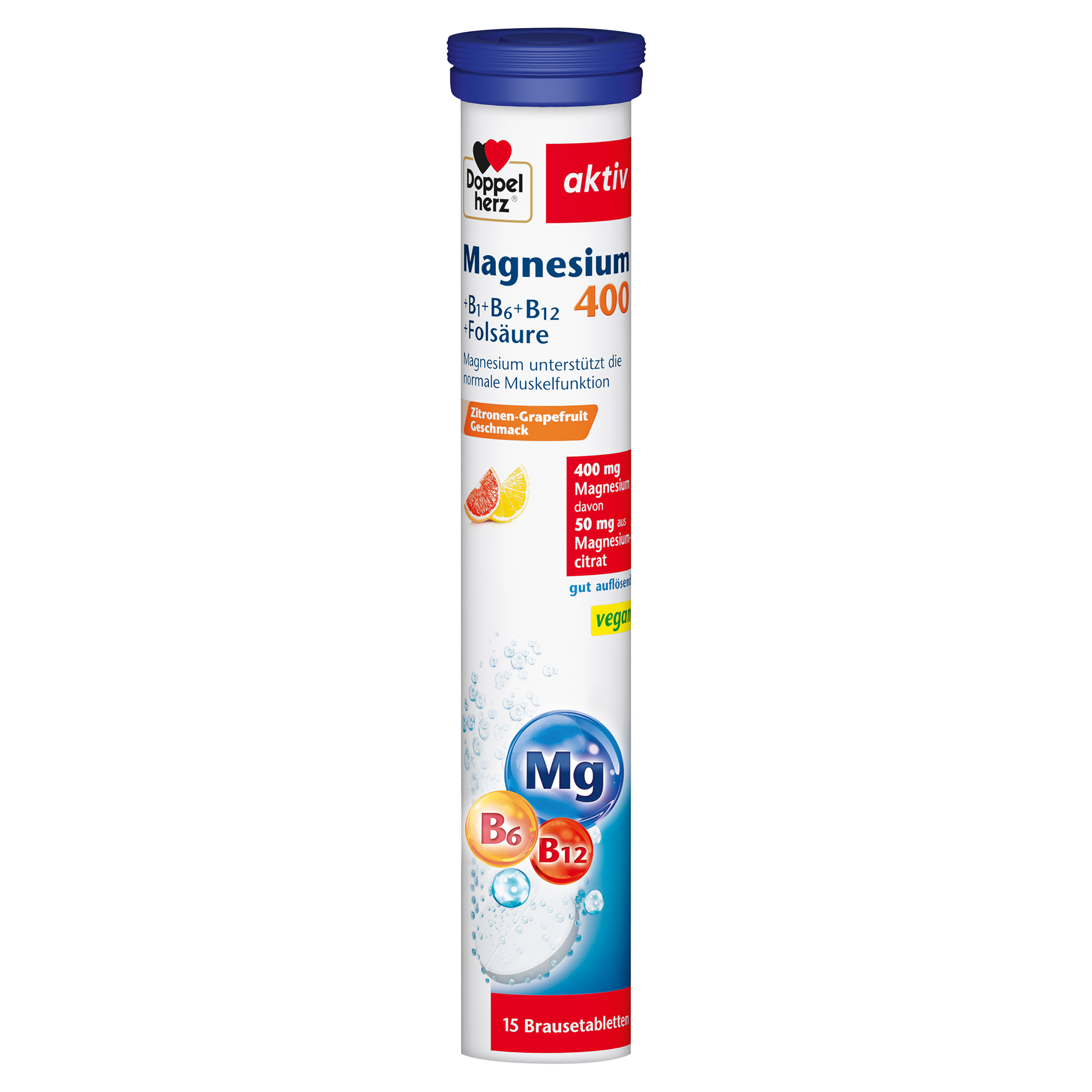 DOPPELHERZ Magnesium 400+B1+B6+B12+Folsäure BTA DOPPELHERZ Magnesium 400+B1+B6+B12+Folsäure BTA