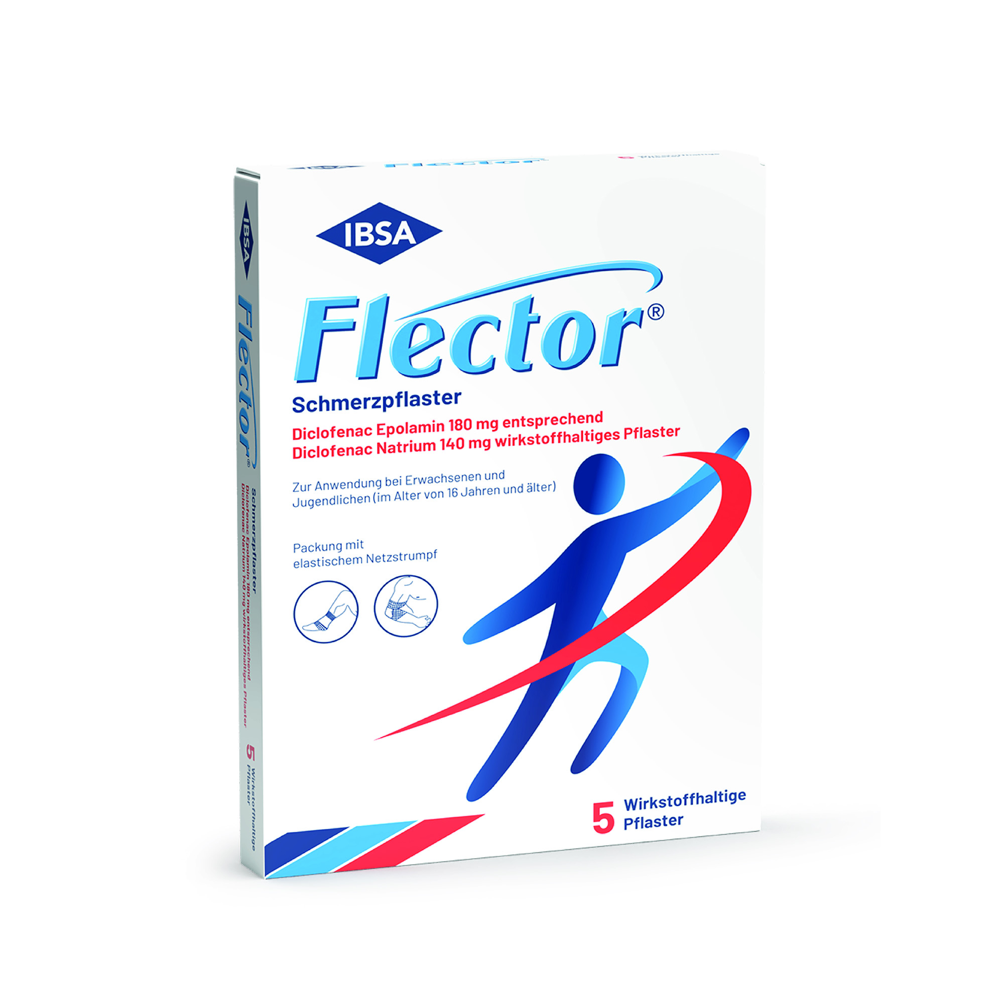 FLECTOR Schmerzpflaster+elatischer Netzstrumpf FLECTOR Schmerzpflaster+elatischer Netzstrumpf