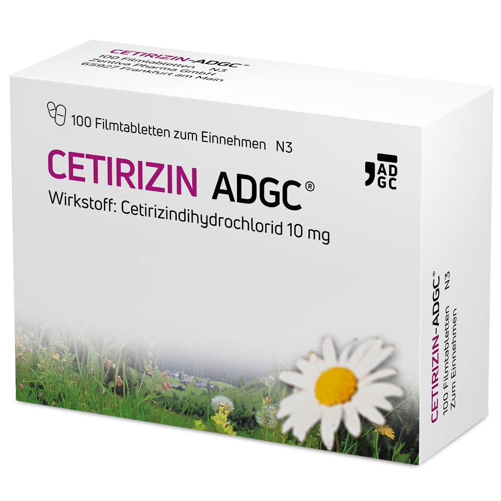 CETIRIZIN ADGC Filmtabletten CETIRIZIN ADGC Filmtabletten