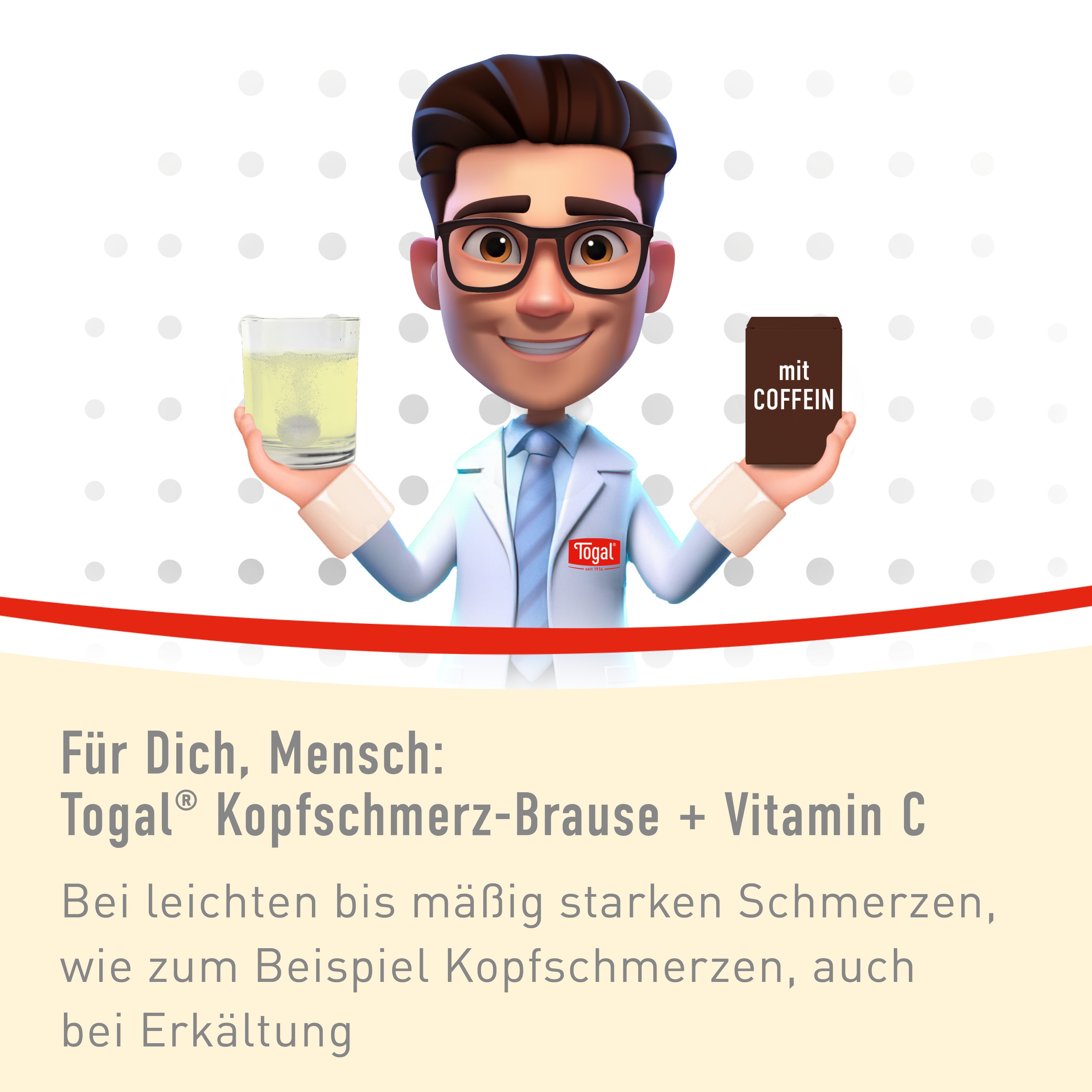 TOGAL Kopfschmerz-Brause + Vit.C Brausetabletten TOGAL Kopfschmerz-Brause + Vit.C Brausetabletten