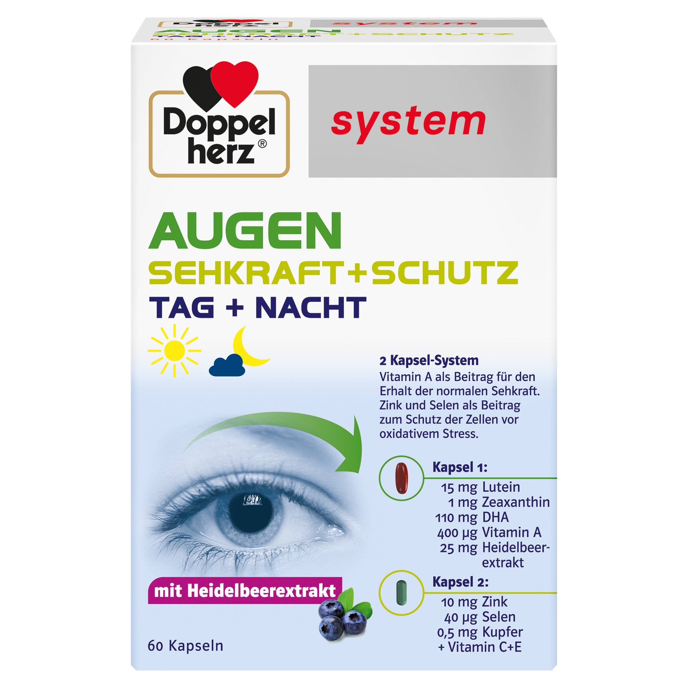 DOPPELHERZ Augen Sehkraft+Schutz system Kapseln DOPPELHERZ Augen Sehkraft+Schutz system Kapseln