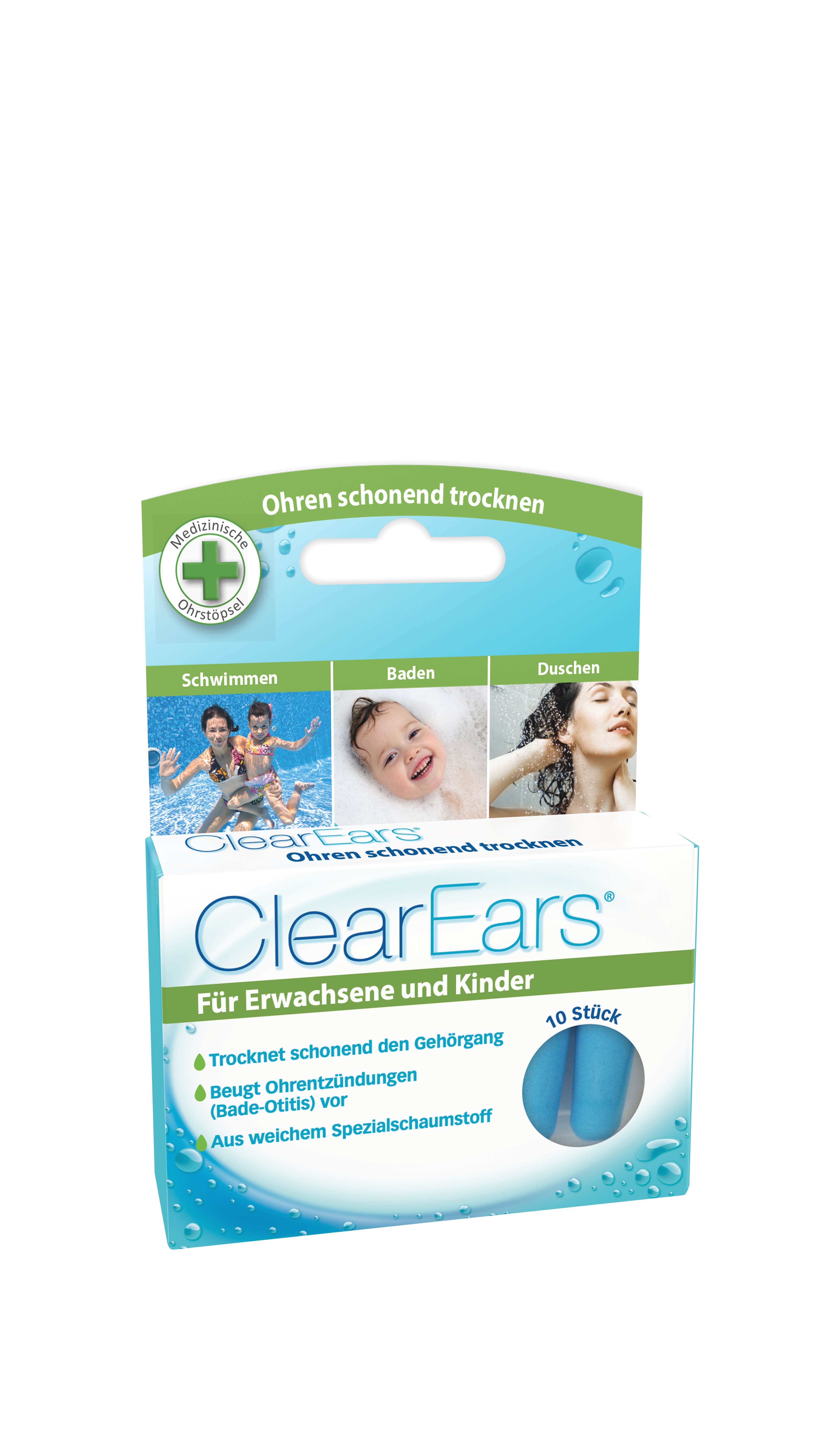 CLEAREARS Ohrstöpsel z.Wasserentfernung CLEAREARS Ohrstöpsel z.Wasserentfernung