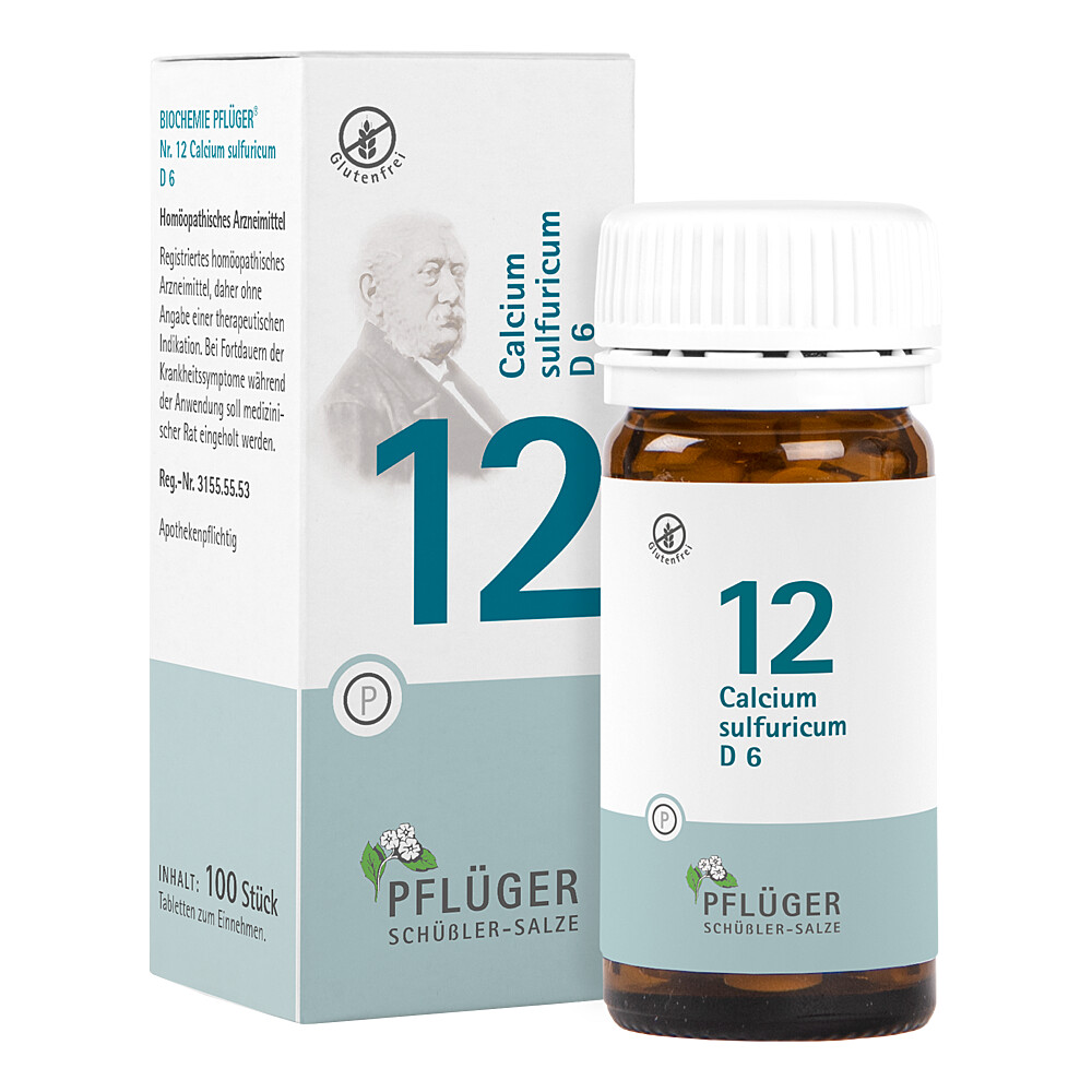 BIOCHEMIE Pflüger 12 Calcium sulfuricum D 6 Tabl. BIOCHEMIE Pflüger 12 Calcium sulfuricum D 6 Tabl.