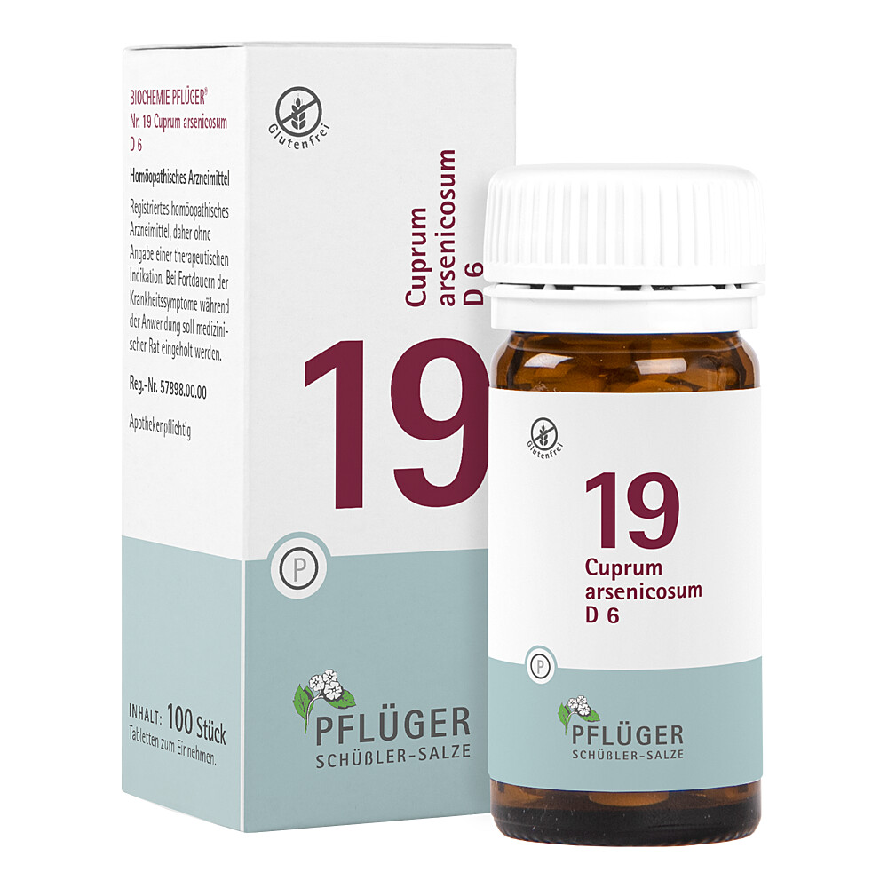 BIOCHEMIE Pflüger 19 Cuprum arsenicosum D 6 Tabl. BIOCHEMIE Pflüger 19 Cuprum arsenicosum D 6 Tabl.