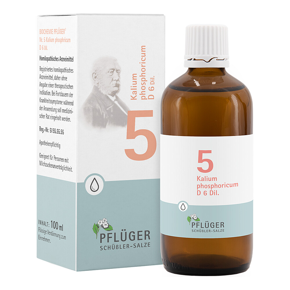 BIOCHEMIE Pflüger 5 Kalium phosphoricum D 6 Tropf. BIOCHEMIE Pflüger 5 Kalium phosphoricum D 6 Tropf.