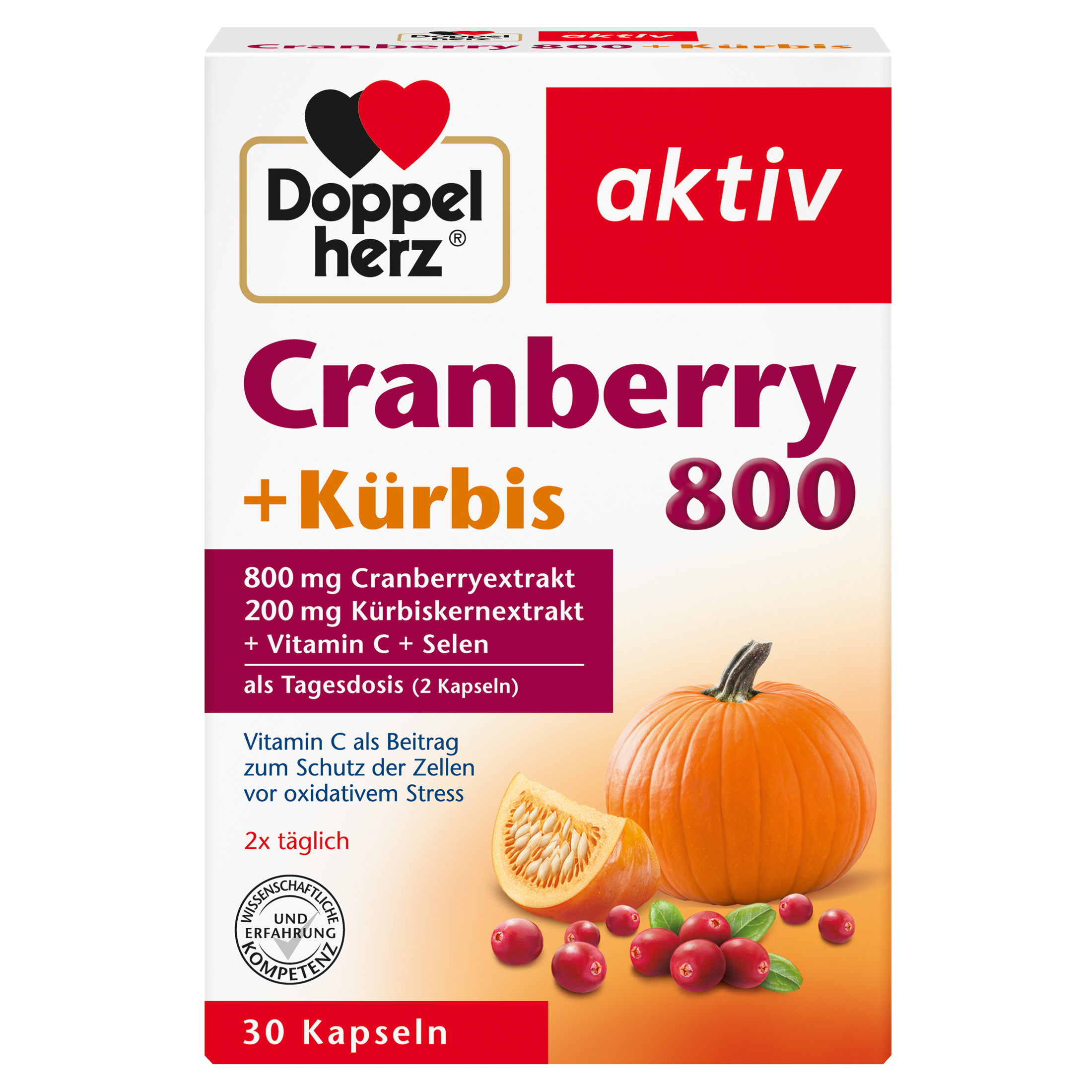 DOPPELHERZ Cranberry+Kürbis Kapseln DOPPELHERZ Cranberry+Kürbis Kapseln