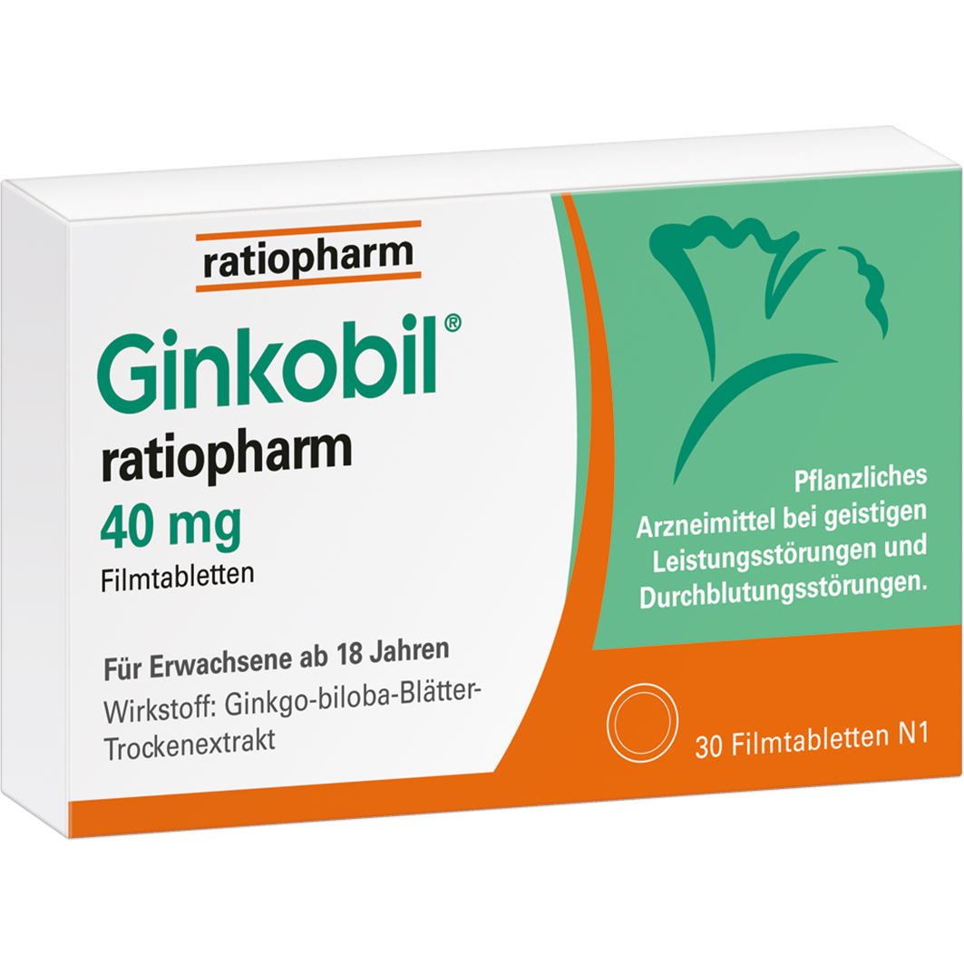 GINKOBIL-ratiopharm 40 mg Filmtabletten GINKOBIL-ratiopharm 40 mg Filmtabletten
