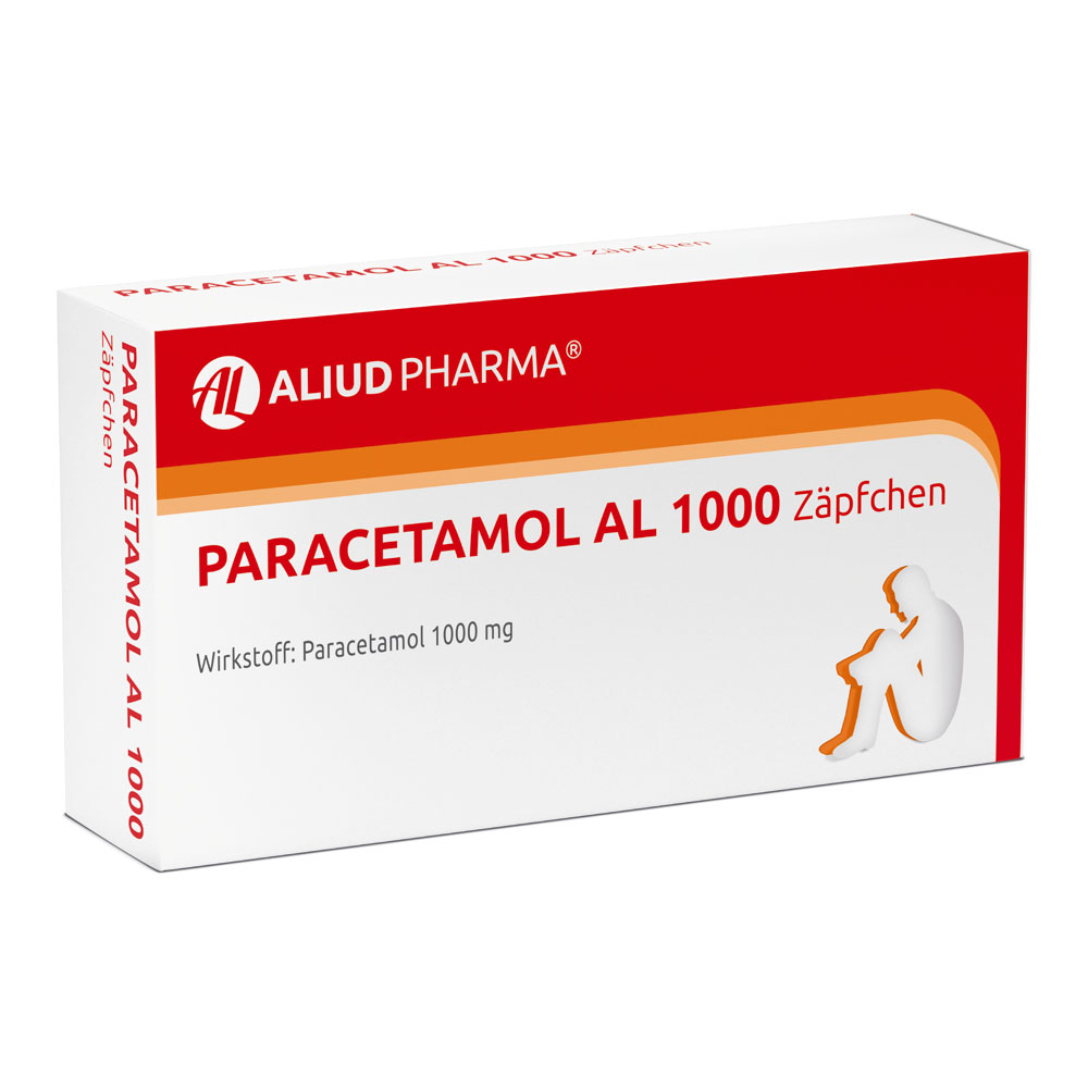 Paracetamol AL 1000 Zäpfchen bei akuten Schmerzen und Fieber Paracetamol AL 1000 Zäpfchen bei akuten Schmerzen und Fieber