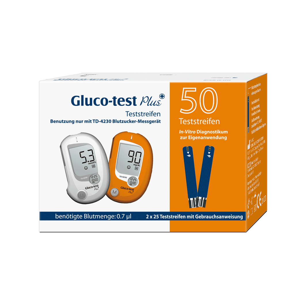 GLUCO TEST Plus Blutzuckerteststreifen GLUCO TEST Plus Blutzuckerteststreifen