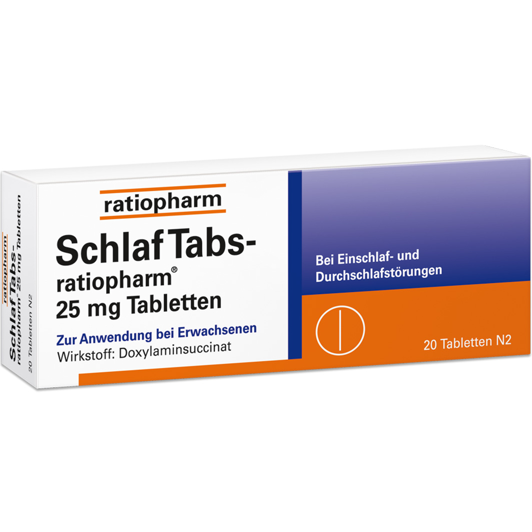 SCHLAF TABS-ratiopharm 25 mg Tabletten SCHLAF TABS-ratiopharm 25 mg Tabletten