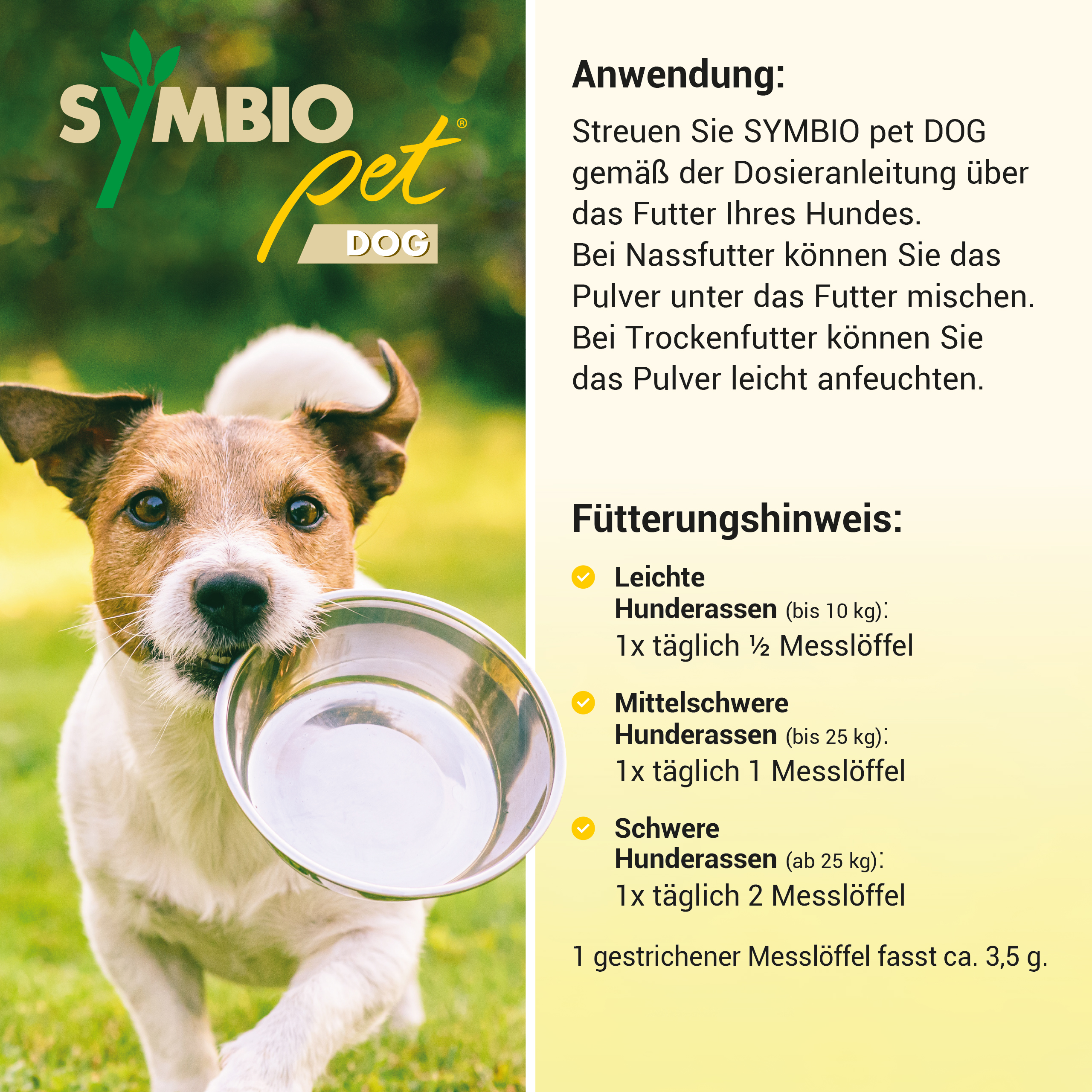 SYMBIOPET dog Ergänzungsfutterm.Pulver f.Hunde SYMBIOPET dog Ergänzungsfutterm.Pulver f.Hunde
