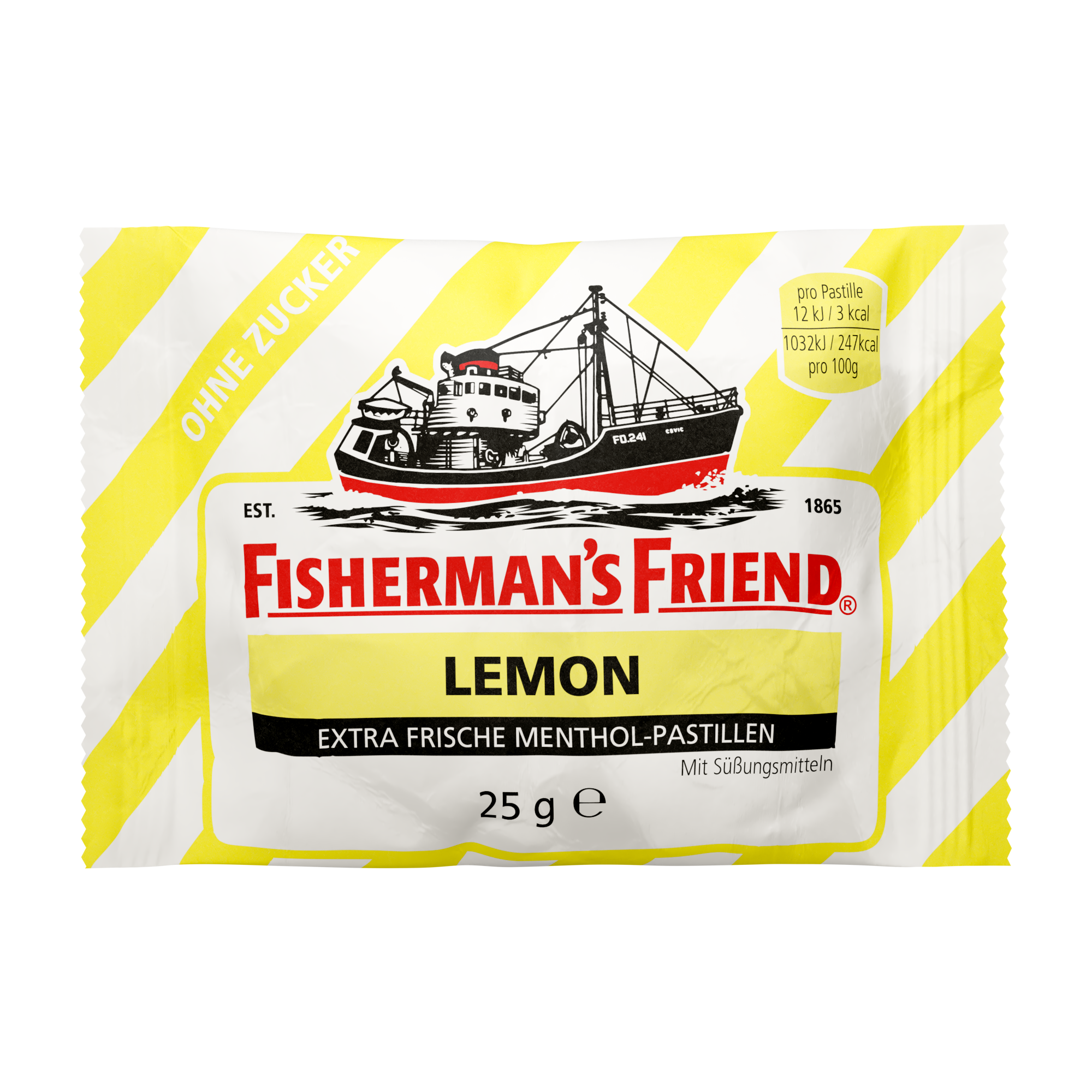 FISHERMANS FRIEND Lemon ohne Zucker Pastillen FISHERMANS FRIEND Lemon ohne Zucker Pastillen