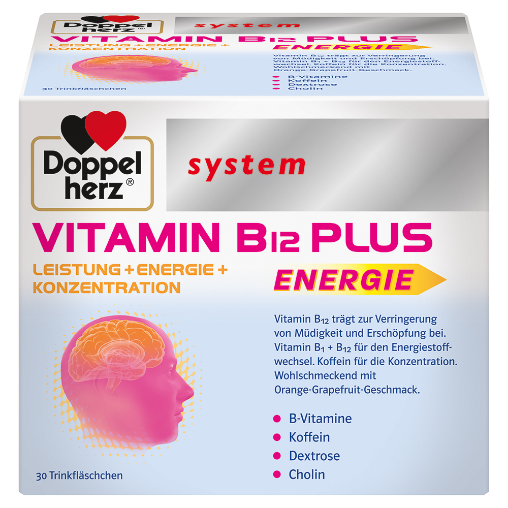 DOPPELHERZ Vitamin B12 Plus system Trinkampullen DOPPELHERZ Vitamin B12 Plus system Trinkampullen