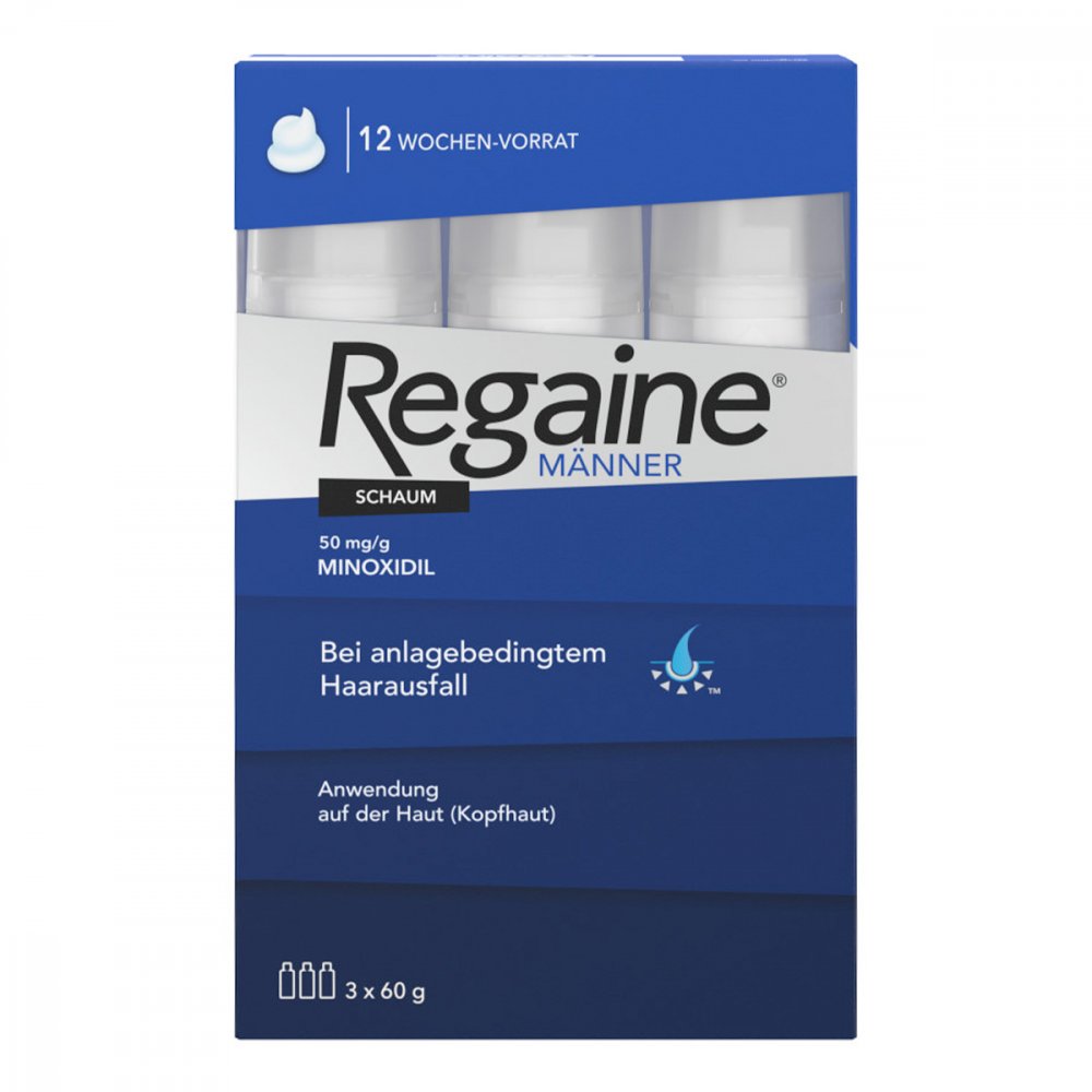 REGAINE Männer Schaum 50 mg/g bei anlagebedingtem Haarausfall REGAINE Männer Schaum 50 mg/g bei anlagebedingtem Haarausfall