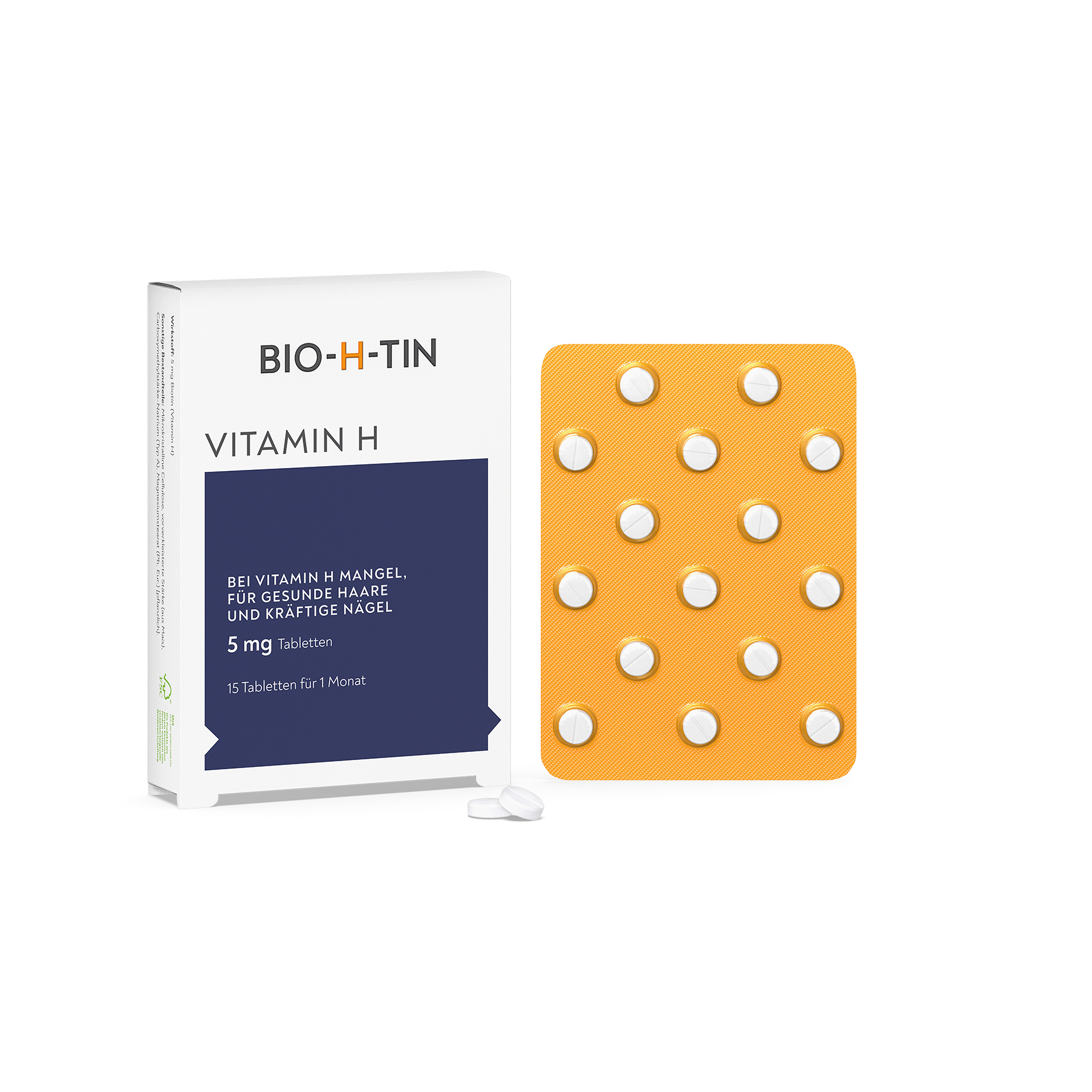 BIO-H-TIN Vitamin H 5 mg für 1 Monat Tabletten BIO-H-TIN Vitamin H 5 mg für 1 Monat Tabletten