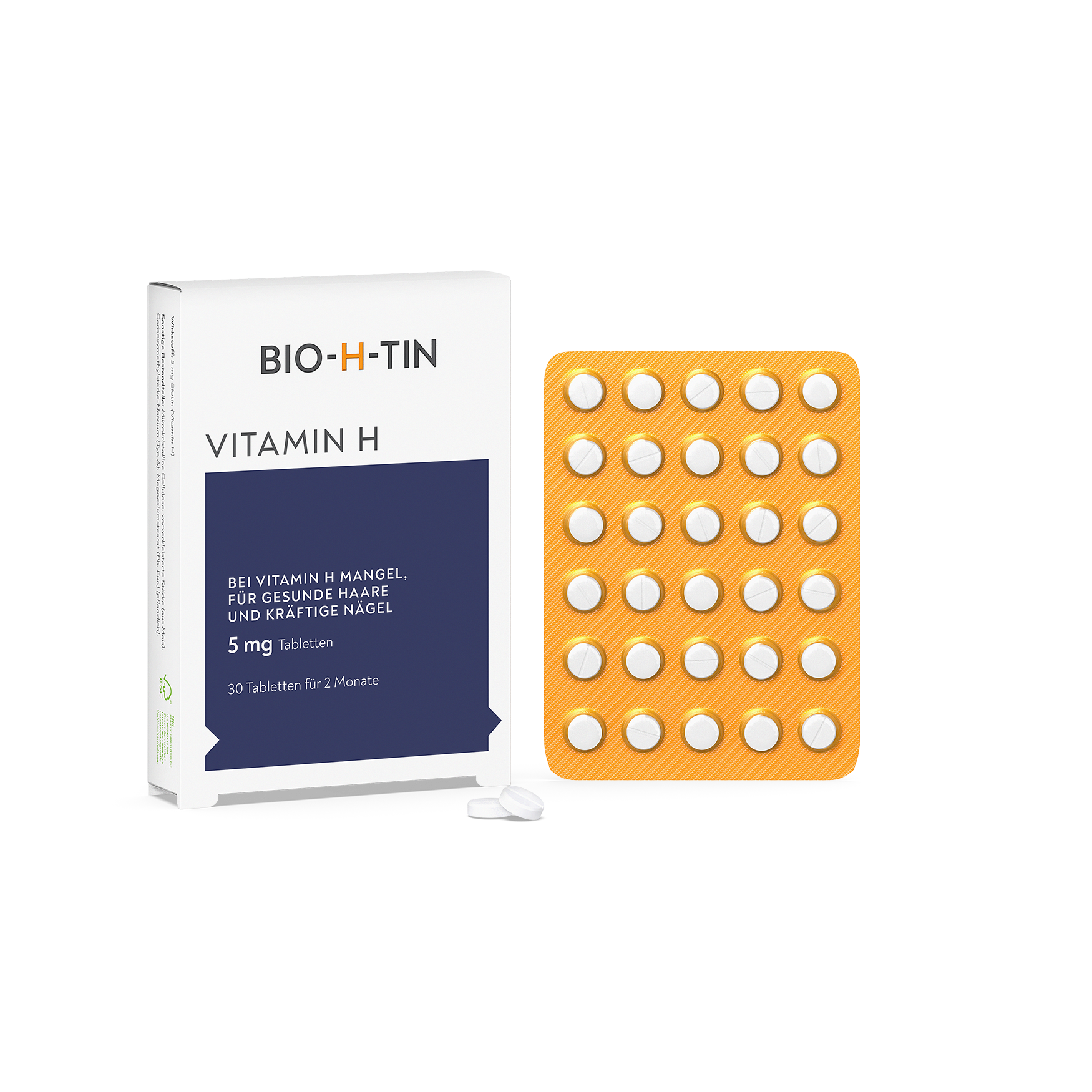 BIO-H-TIN Vitamin H 5 mg für 2 Monate Tabletten BIO-H-TIN Vitamin H 5 mg für 2 Monate Tabletten