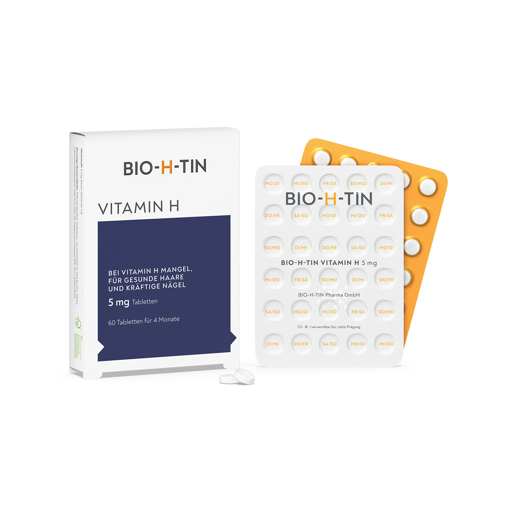 BIO-H-TIN Vitamin H 5 mg für 4 Monate Tabletten BIO-H-TIN Vitamin H 5 mg für 4 Monate Tabletten