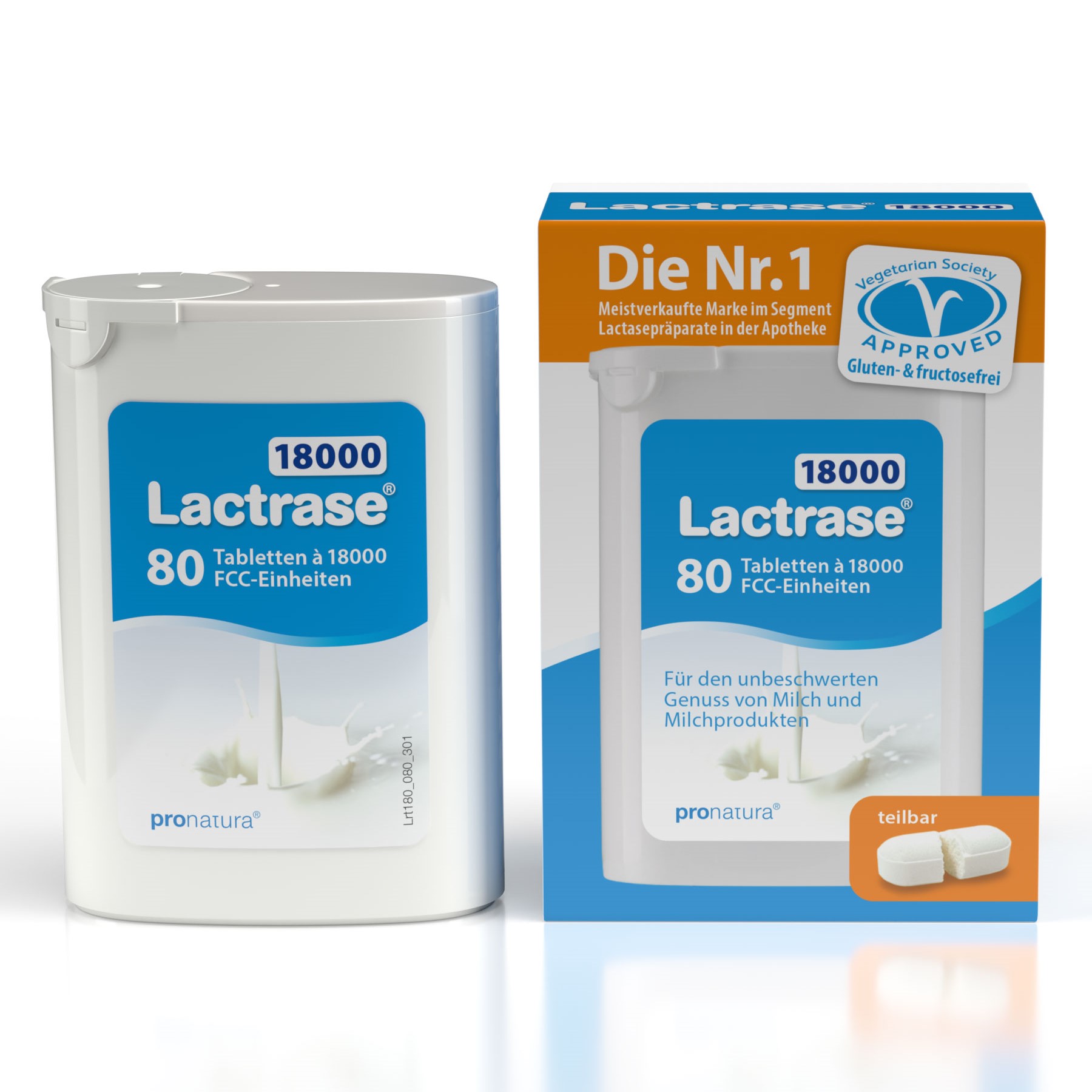 LACTRASE 18.000 FCC Tabletten im Spender Doppelpa. LACTRASE 18.000 FCC Tabletten im Spender Doppelpa.