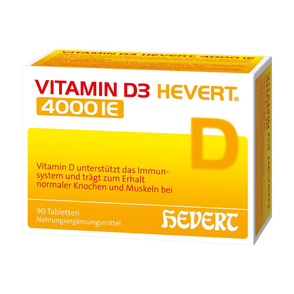 VITAMIN D3 HEVERT 4.000 I.E. Tabletten VITAMIN D3 HEVERT 4.000 I.E. Tabletten