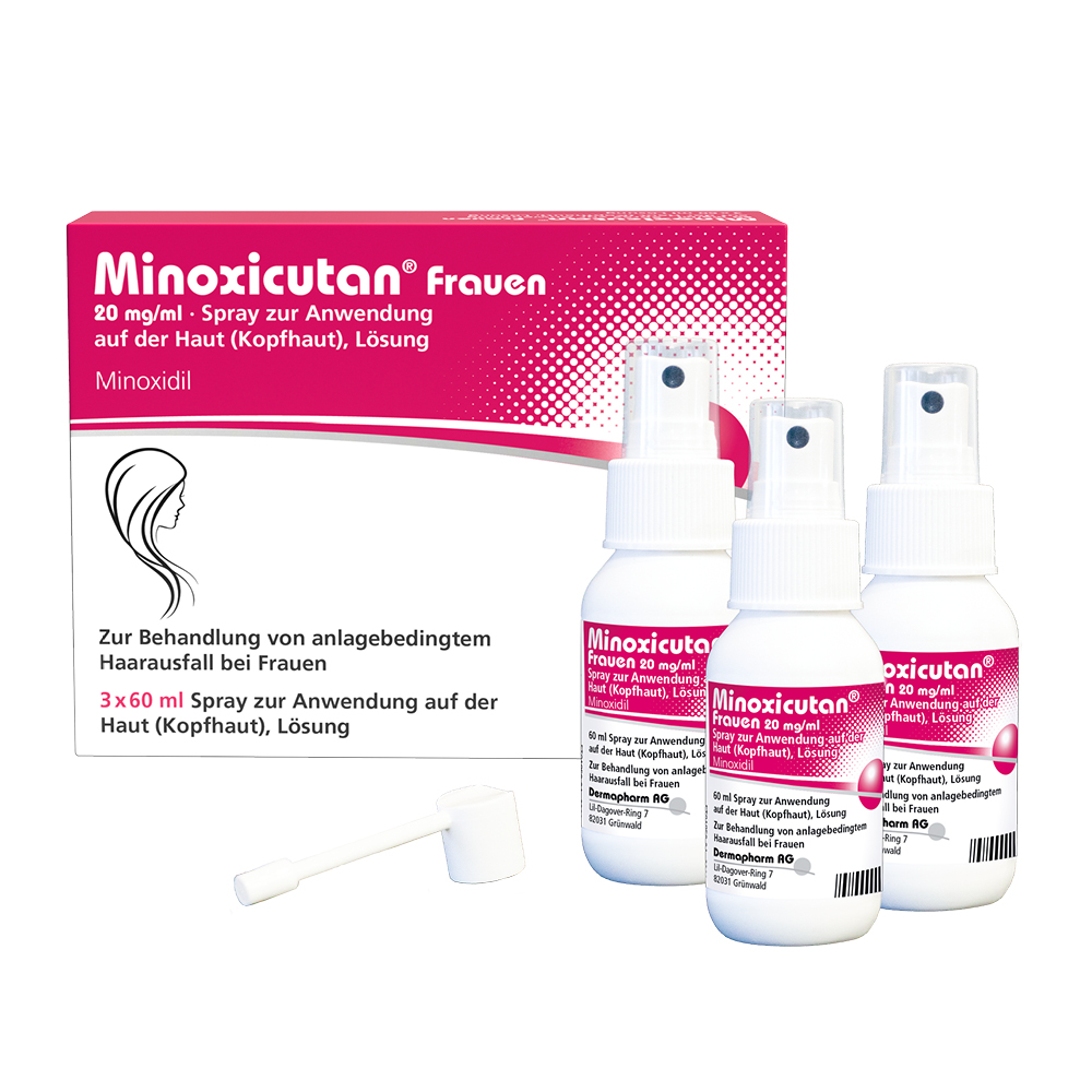 MINOXICUTAN Frauen 20 mg/ml Spray 3x60 ml MINOXICUTAN Frauen 20 mg/ml Spray 3x60 ml