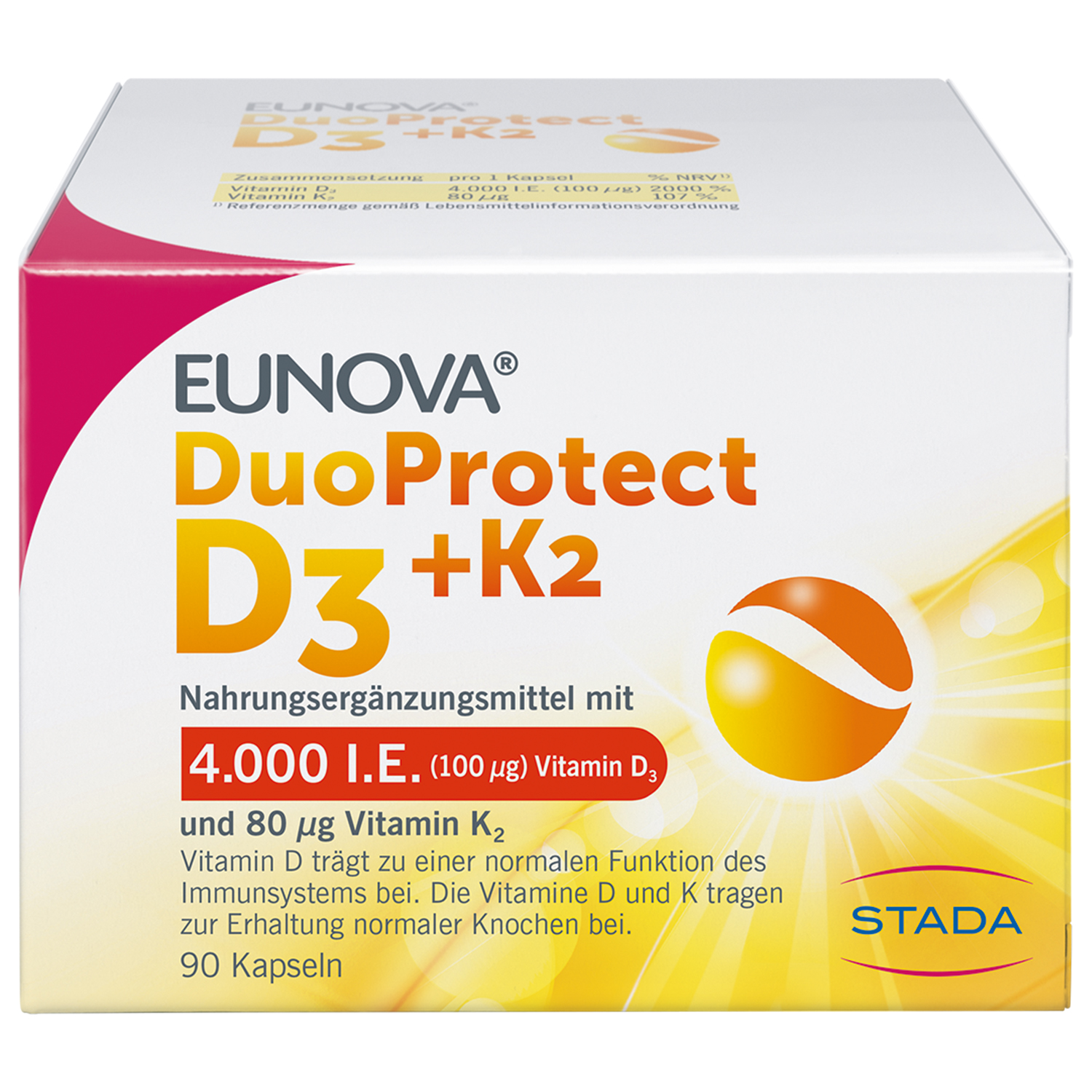 EUNOVA DuoProtect D3+K2 4000 I.E./80 μg Kapseln EUNOVA DuoProtect D3+K2 4000 I.E./80 μg Kapseln