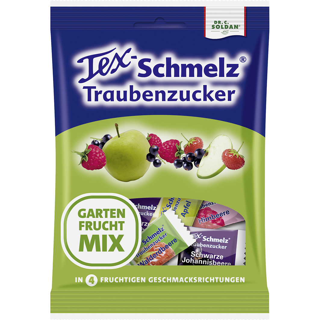 SOLDAN Tex Schmelz Gartenfrucht-Mix Kautabletten SOLDAN Tex Schmelz Gartenfrucht-Mix Kautabletten