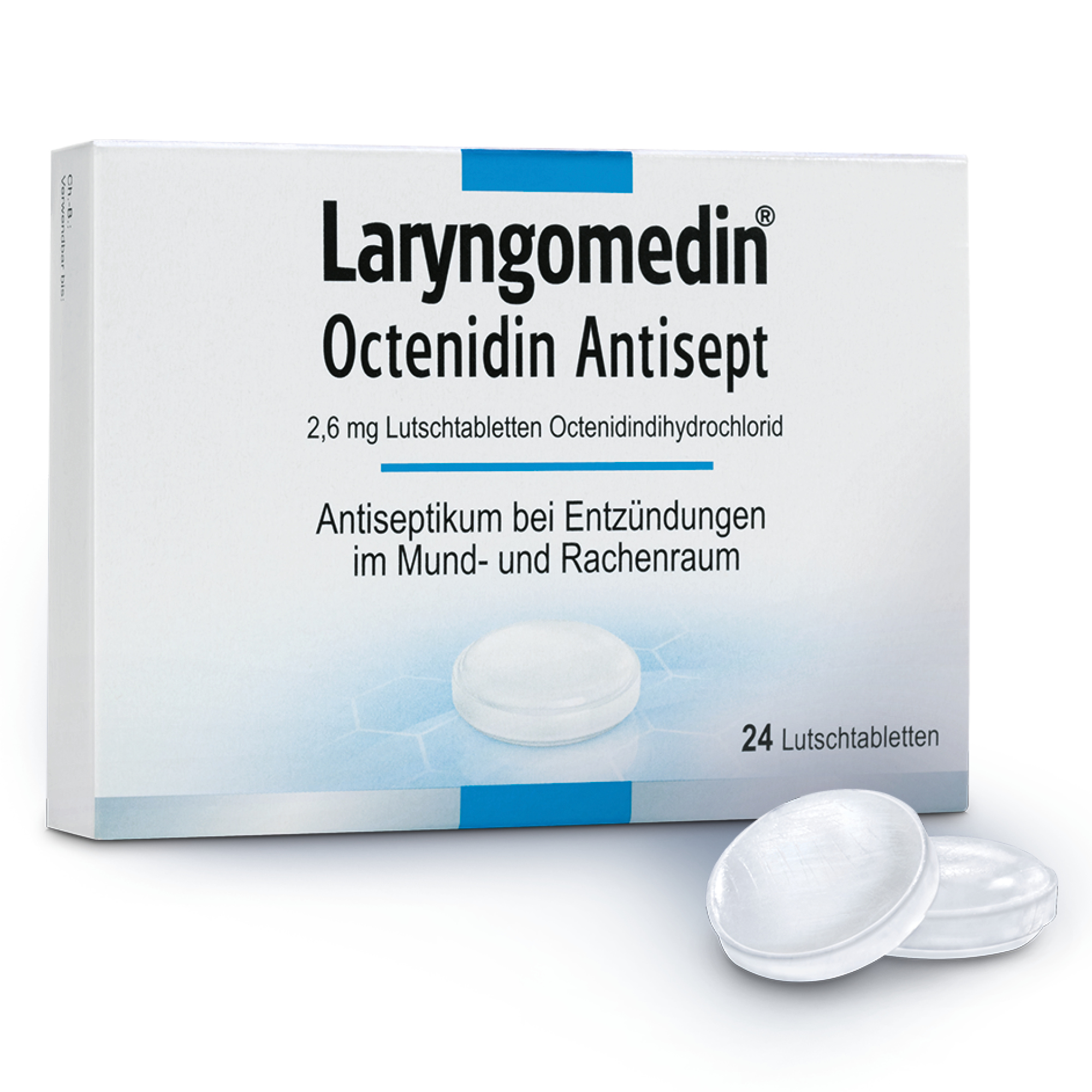 LARYNGOMEDIN Octenidin Antisept 2,6 mg Lutschtabl. LARYNGOMEDIN Octenidin Antisept 2,6 mg Lutschtabl.