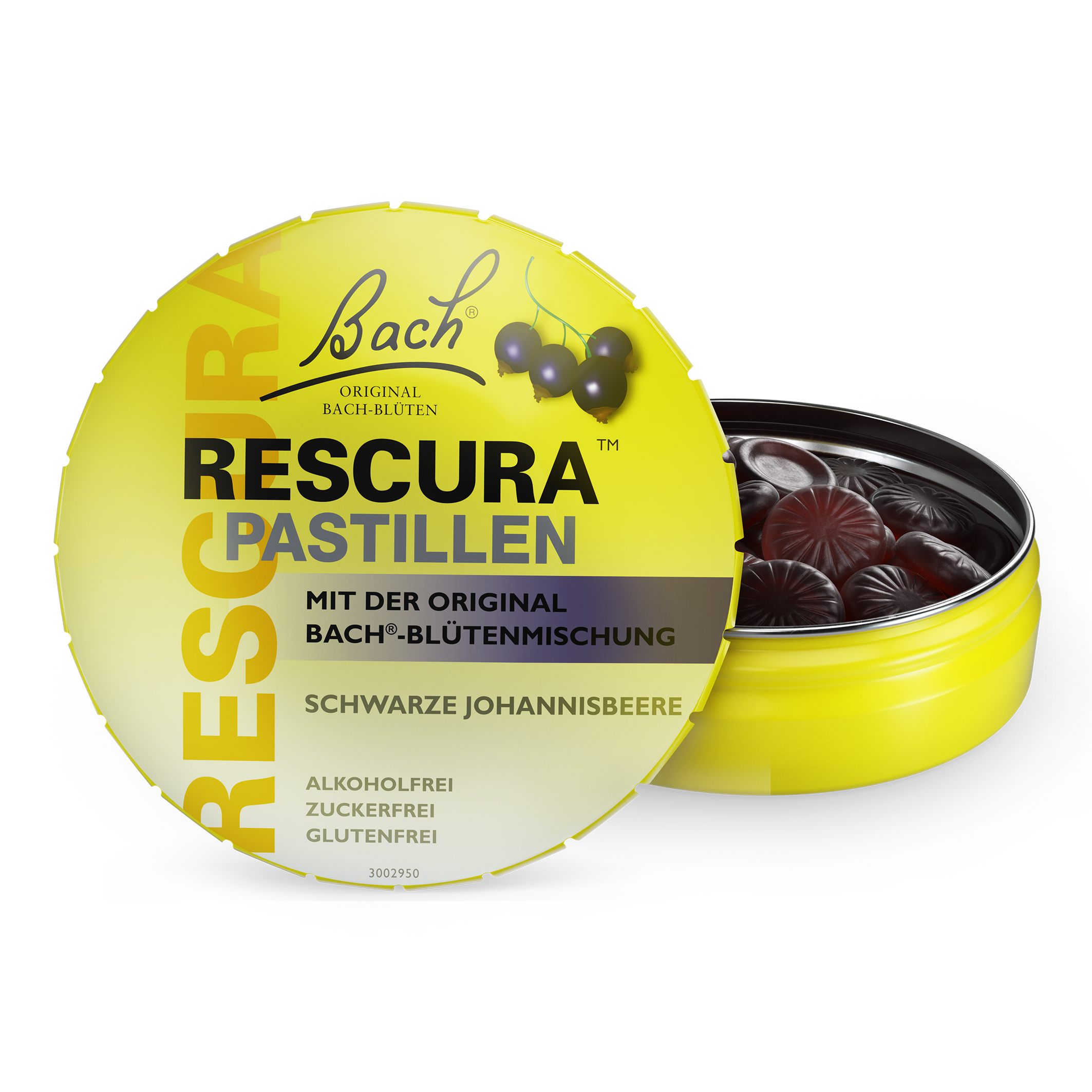 Bach RESCURA® Pastillen, Schwarze Johannisbeere, 50g Bach RESCURA® Pastillen, Schwarze Johannisbeere, 50g