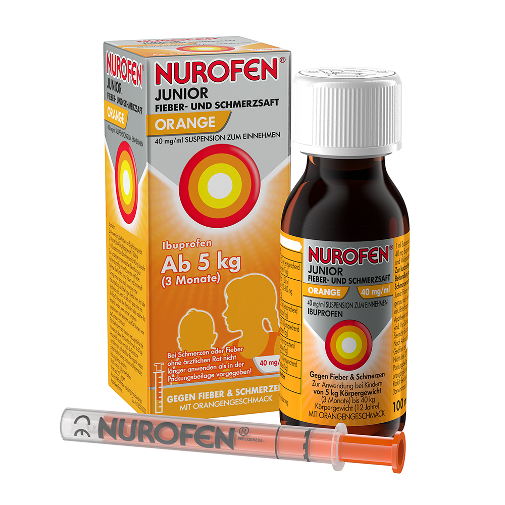 NUROFEN Junior Fieber-u.Schmerzsaft Oran.40 mg/ml NUROFEN Junior Fieber-u.Schmerzsaft Oran.40 mg/ml