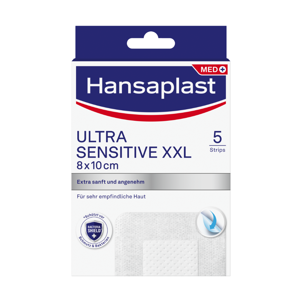 HANSAPLAST Ultra Sensitive Wundverband 8x10 cm XXL HANSAPLAST Ultra Sensitive Wundverband 8x10 cm XXL