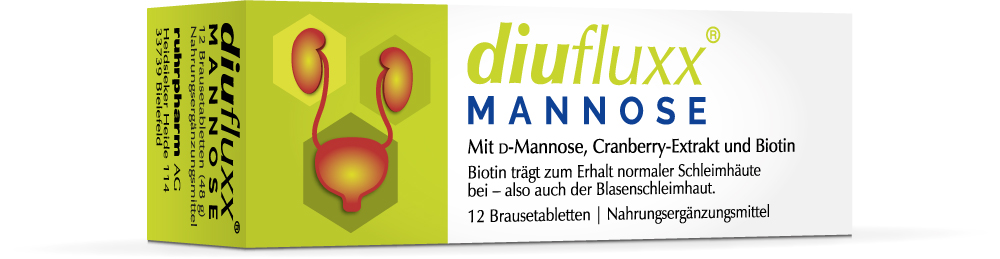 DIUFLUXX Mannose Brausetabletten DIUFLUXX Mannose Brausetabletten