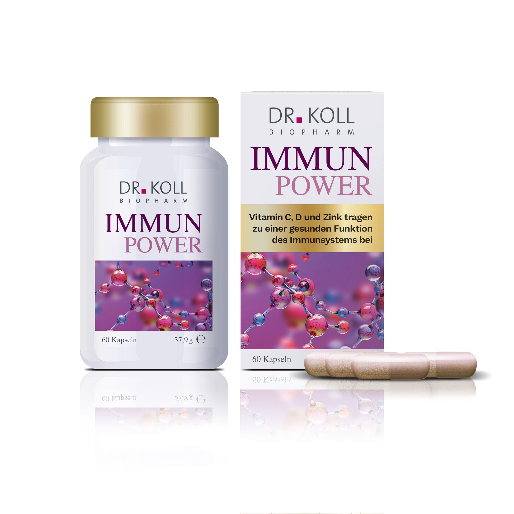 IMMUN POWER Dr.Koll Vitamin C+Vitamin D+Zink Kaps. IMMUN POWER Dr.Koll Vitamin C+Vitamin D+Zink Kaps.