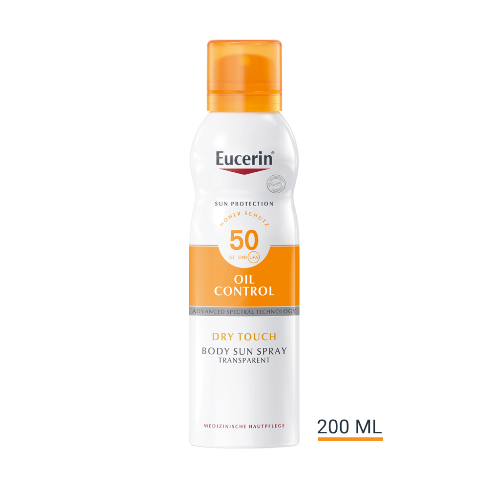 EUCERIN Sun Oil Control Body Transp.Aerosol LSF 50 EUCERIN Sun Oil Control Body Transp.Aerosol LSF 50