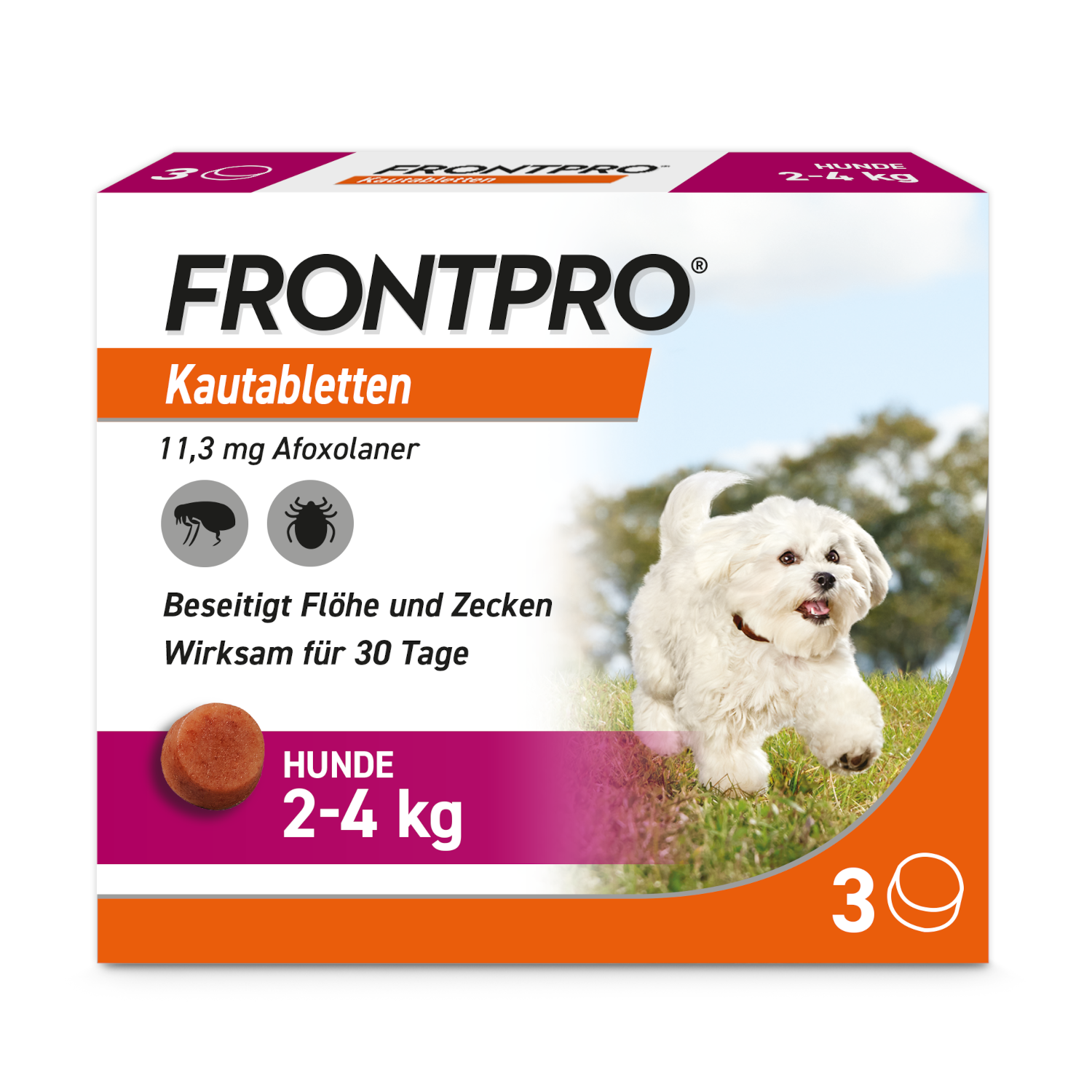 FRONTPRO 11 mg Kautabletten f.Hunde 2-4 kg FRONTPRO 11 mg Kautabletten f.Hunde 2-4 kg
