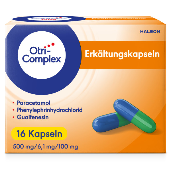 OTRICOMPLEX Erkältungskapseln 500mg/6,1mg/100mg OTRICOMPLEX Erkältungskapseln 500mg/6,1mg/100mg
