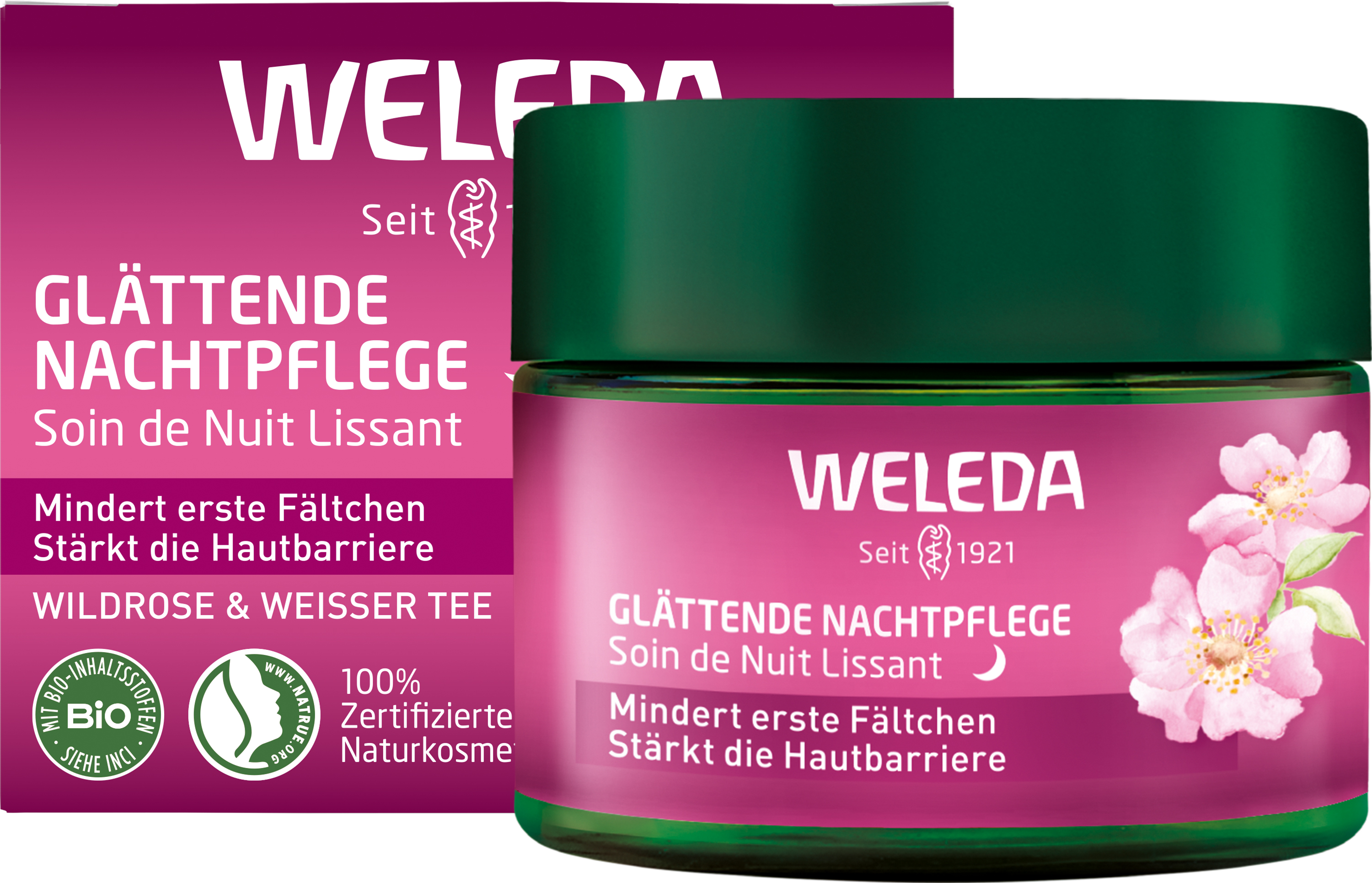 WELEDA glättende Nachtpflege Wildrose & weißer Tee WELEDA glättende Nachtpflege Wildrose & weißer Tee