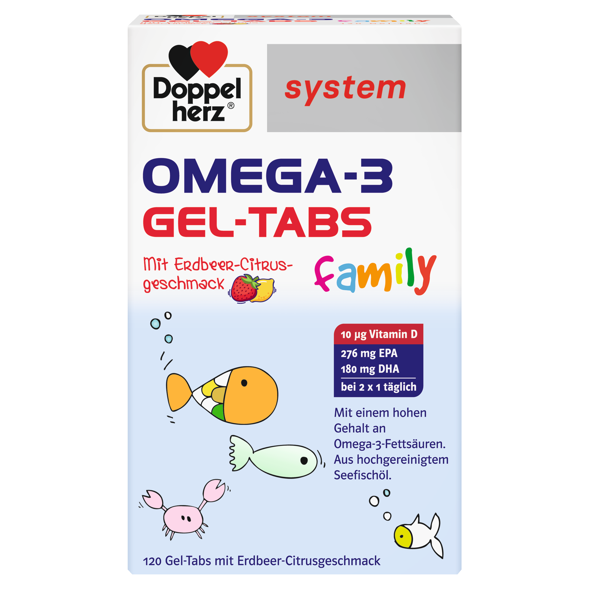 DOPPELHERZ Omega-3 Gel-Tabs family Erdb.Cit.system DOPPELHERZ Omega-3 Gel-Tabs family Erdb.Cit.system